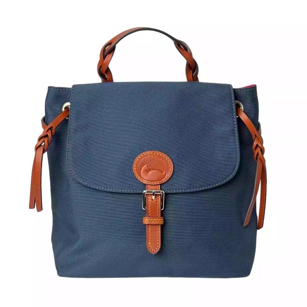 Dooney & Bourke Navy and Tan Backpack